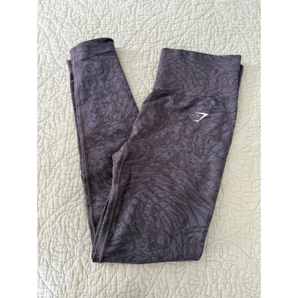 Gymshark Seamless Jacquard High Waist Leggings Purple Lilac Womens M‎ B3A6B